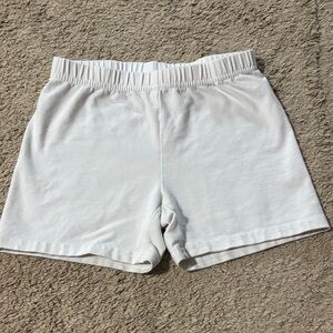 Hanna Andersson White Kids Bike/Tumble Shorts
